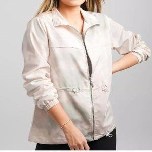 NWOT JOUJOU Tie Dye Windbreaker Jacket Buckle Size Large